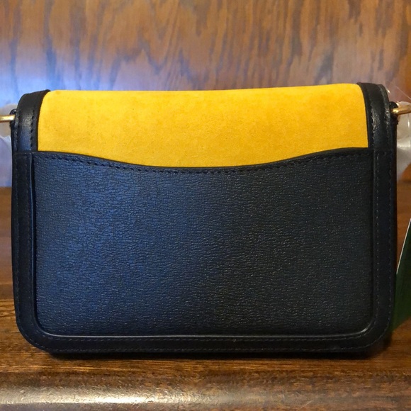 NWT-Kate Spade-Katy-Colorblocked Suede-Flap Chain Crossbody-$278 - Picture 7 of 16